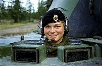 People & Humanity: girl in a military