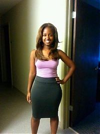 People & Humanity: young black glamour girl
