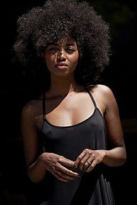 People & Humanity: young black glamour girl