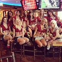 People & Humanity: Twin Peaks restaurant girls, Addison, Dallas County, Texas, United States