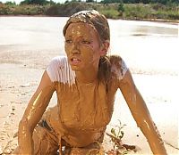 People & Humanity: dirty girls in mud