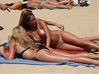 People & Humanity: young summer and bikini beach girls