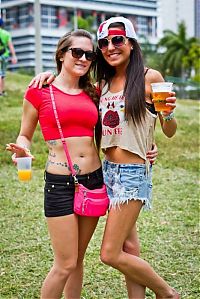 People & Humanity: Ultra Music Festival 2013 girls, Miami, Florida, United States