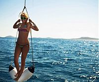 People & Humanity: summer bikini beach girls recreate on yacht vessels