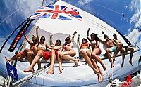 People & Humanity: summer bikini beach girls recreate on yacht vessels