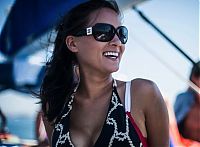 People & Humanity: summer bikini beach girls recreate on yacht vessels