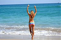 People & Humanity: young summer and bikini beach girls