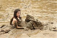 People & Humanity: dirty girls in mud