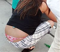 People & Humanity: young teen girl with a sexy whale tail