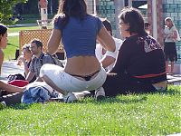 People & Humanity: young teen girl with a sexy whale tail