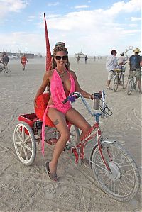 People & Humanity: Burning man girls, Black Rock Desert, Nevada, United States
