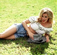 People & Humanity: young girl in jean shorts