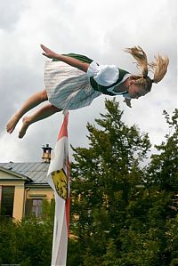 People & Humanity: girl wearing a traditional folk costume