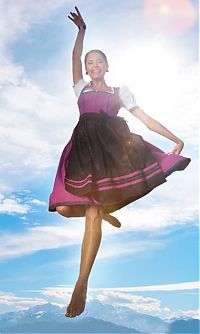 People & Humanity: girl wearing a traditional folk costume