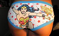 People & Humanity: girl wearing superhero panties