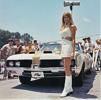 People & Humanity: retro history glamour girl with an alluring beauty