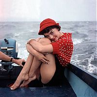 People & Humanity: retro history glamour girl with an alluring beauty