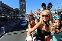 People & Humanity: Playboy bunnies parade, 60th Anniversary, Los Angeles, California, United States