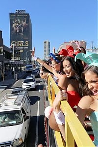 People & Humanity: Playboy bunnies parade, 60th Anniversary, Los Angeles, California, United States