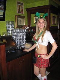 People & Humanity: girl wearing a kilt