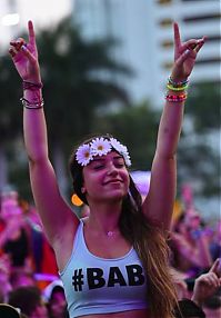 People & Humanity: Ultra Music Festival 2014 girls, Miami, Florida, United States