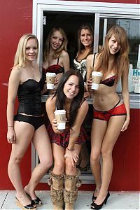 People & Humanity: bikini barista girls