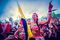 People & Humanity: Tomorrowland 2014 girls, Boom, Flanders, Belgium