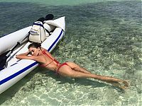 People & Humanity: young summer and bikini beach girls