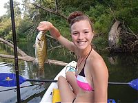 People & Humanity: young fishing girl