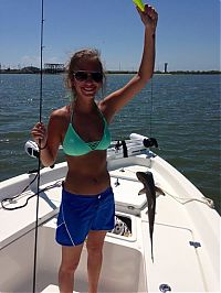 People & Humanity: young fishing girl