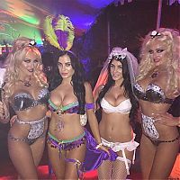 People & Humanity: Playboy Mansion halloween party girls