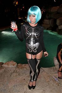 People & Humanity: Playboy Mansion halloween party girls