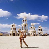 People & Humanity: Burning man girls, Black Rock Desert, Nevada, United States