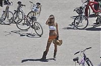 People & Humanity: Burning man girls, Black Rock Desert, Nevada, United States