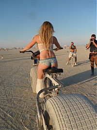 People & Humanity: Burning man girls, Black Rock Desert, Nevada, United States