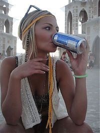 People & Humanity: Burning man girls, Black Rock Desert, Nevada, United States