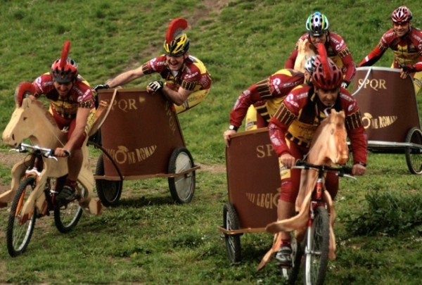 Bicycle race in Rome