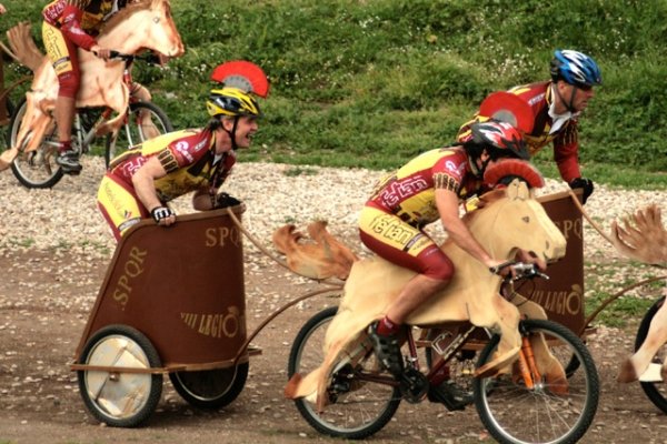 Bicycle race in Rome