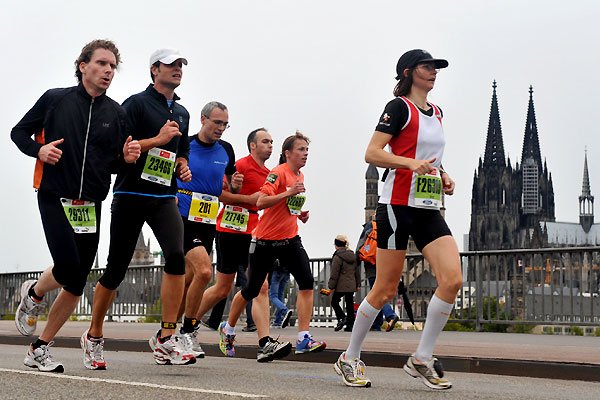 The London Marathon, dedicated to the Olympic Games in 2012