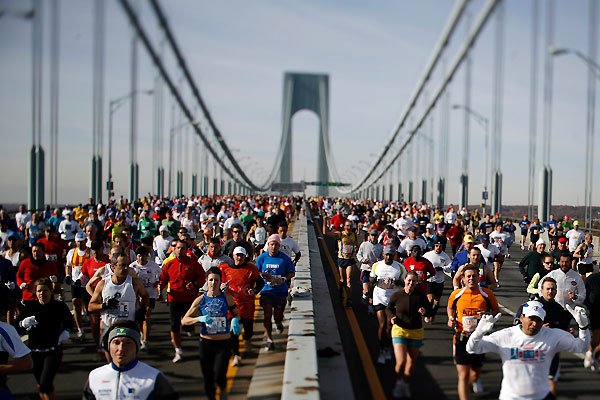 The London Marathon, dedicated to the Olympic Games in 2012