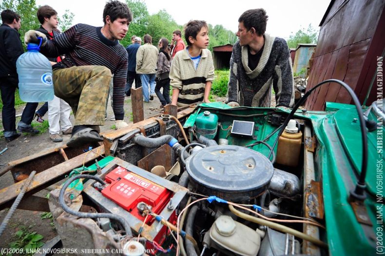 Siberian carmageddon, Academgorodok, Russia