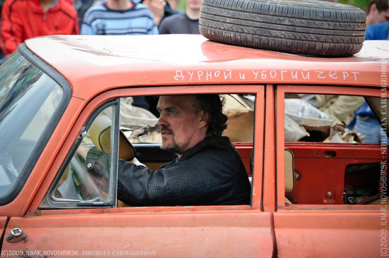 Siberian carmageddon, Academgorodok, Russia