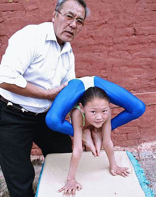 flexible gymnastic girl