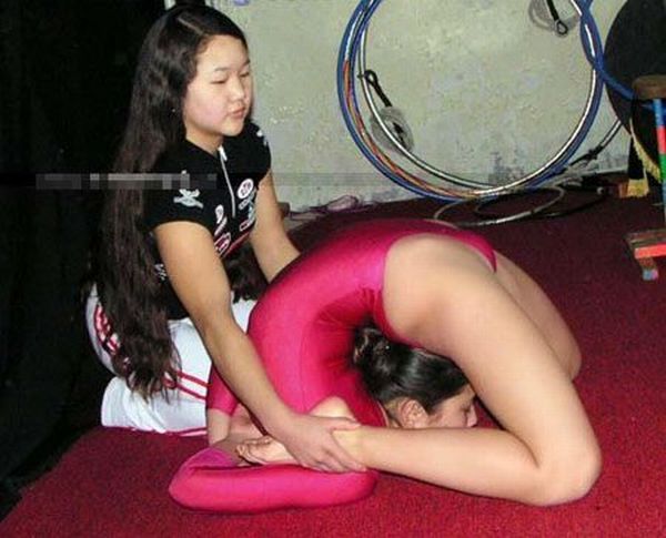 flexible gymnastic girl