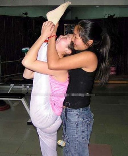 flexible gymnastic girl