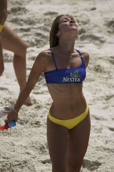 beach volleyball cheerleader girls