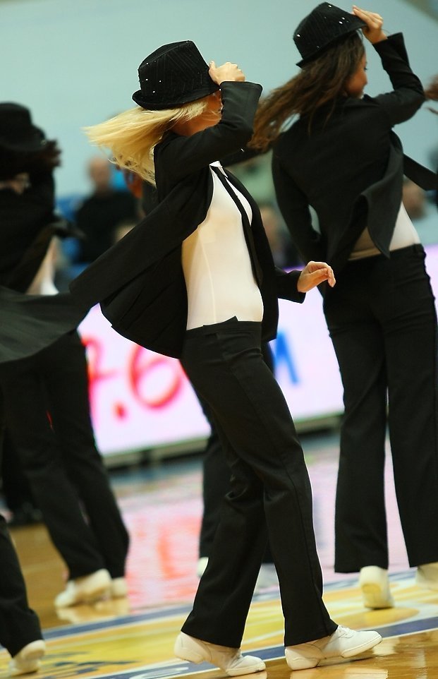 Cheerleader basketball girls, Khimki club, Moscow, Russia