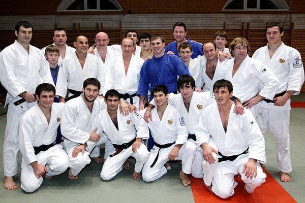 Vladimir Putin held a training session in judo,  St. Petersburg, Russia