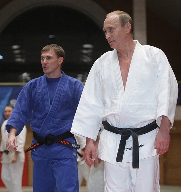 Vladimir Putin held a training session in judo,  St. Petersburg, Russia