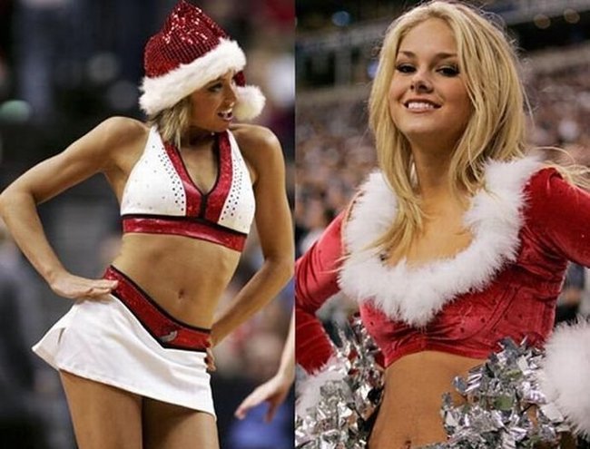 christmas cheerleader girls